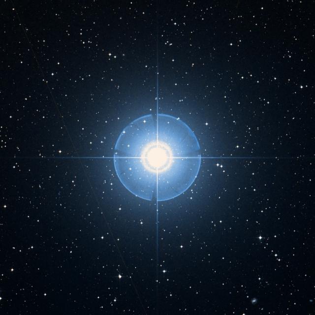 Sky survey frame centred on Phact, 42′ across.