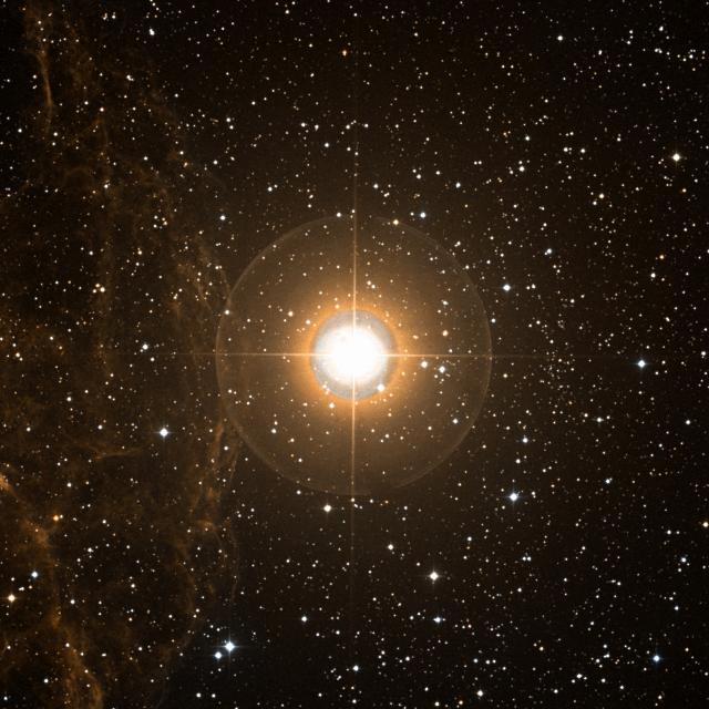 Sky survey frame centred on Propus, 30′ across.