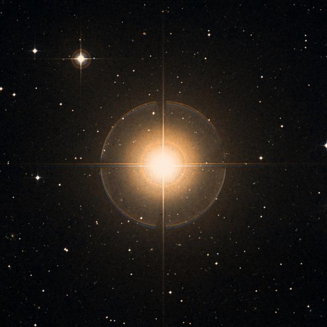 Sky survey frame centred on Rana, 30′ across.