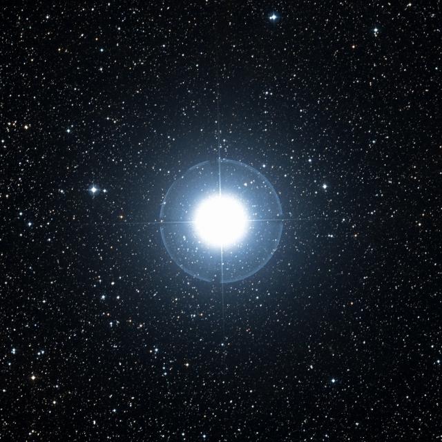 Sky survey frame centred on Ruchbah, 42′ across.