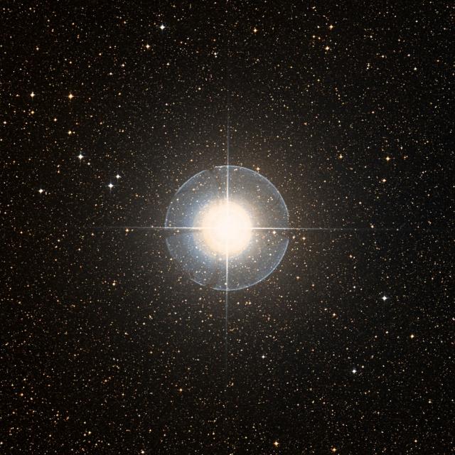 Sky survey frame centred on Sabik, 42′ across.