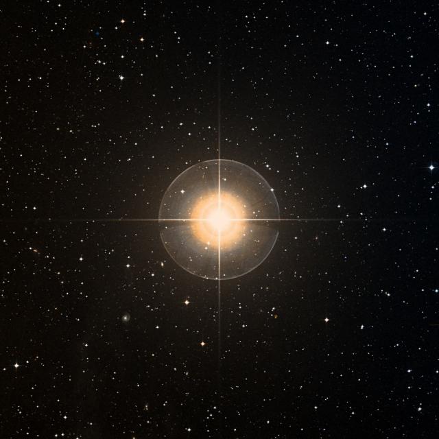 Sky survey frame centred on Sadalsuud, 42′ across.
