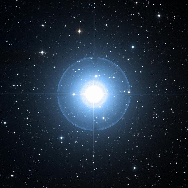 Sky survey frame centred on Sarin, 30′ across.