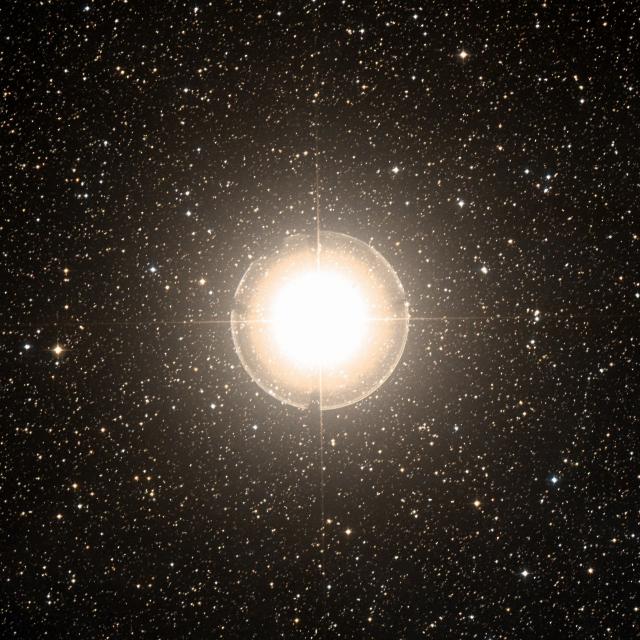 Sky survey frame centred on Schedar, 42′ across.