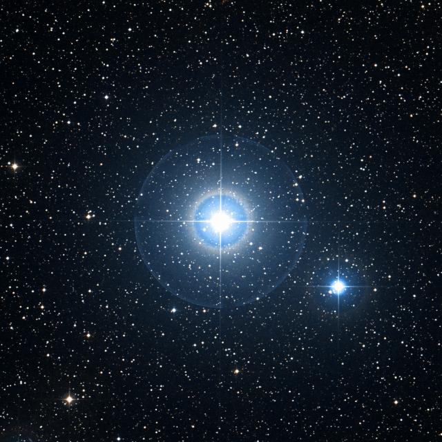Sky survey frame centred on Sualocin, 30′ across.