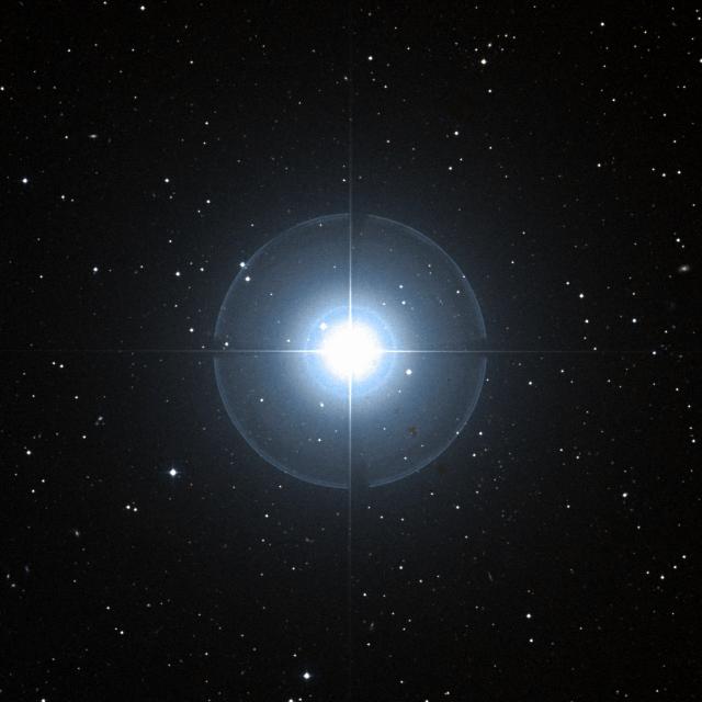 Sky survey frame centred on Subra, 30′ across.