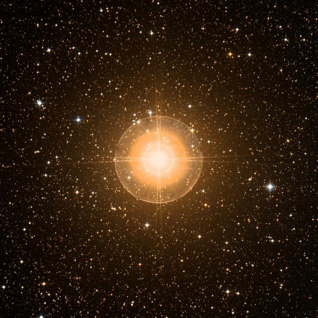 Sky survey frame centred on Suhail, 42′ across.