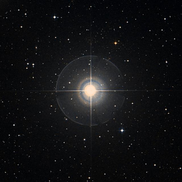 Sky survey frame centred on Syrma, 30′ across.