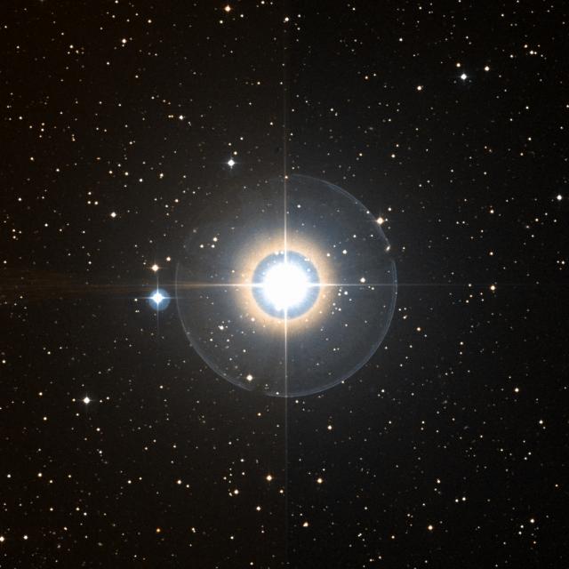 Sky survey frame centred on Tabit, 30′ across.