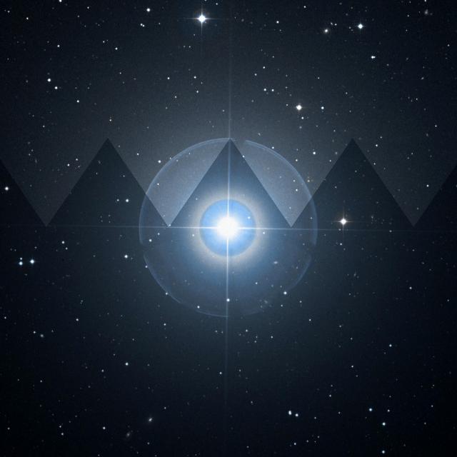 Sky survey frame centred on Talitha, 30′ across.