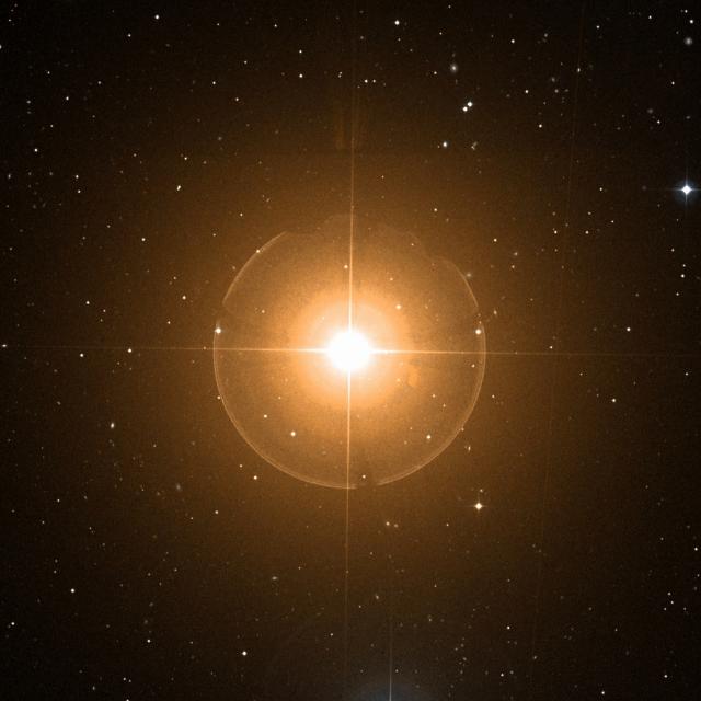 Sky survey frame centred on Tania Australis, 30′ across.