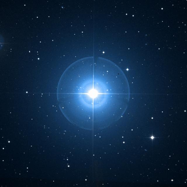 Sky survey frame centred on Tania Borealis, 30′ across.