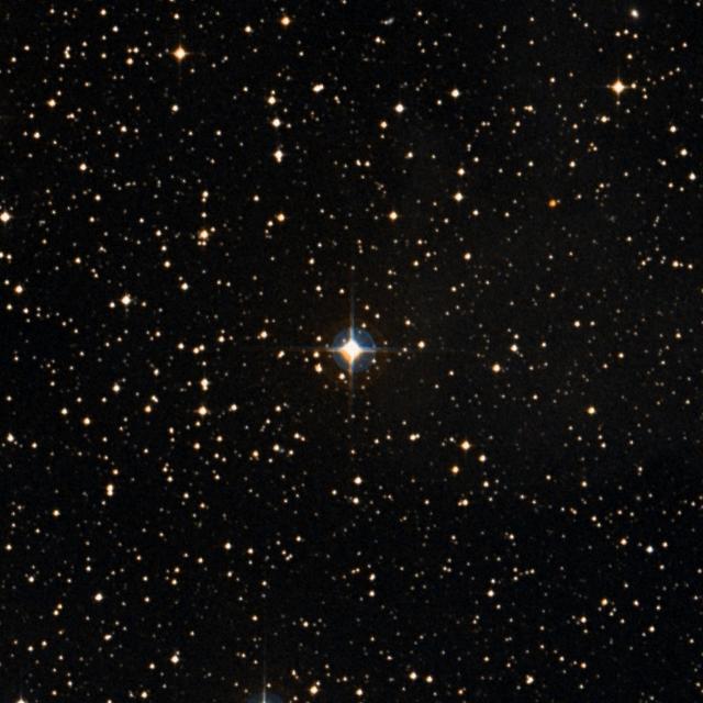 Sky survey frame centred on Tapecue, 18′ across.