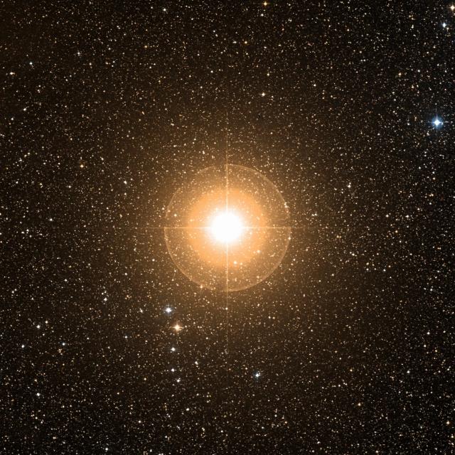 Sky survey frame centred on Tarazed, 42′ across.