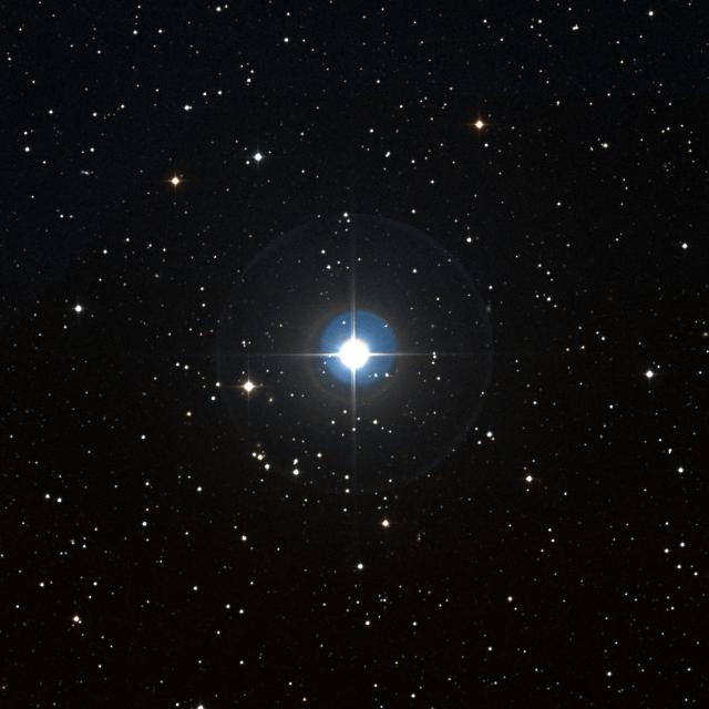 Sky survey frame centred on Tegmine, 30′ across.