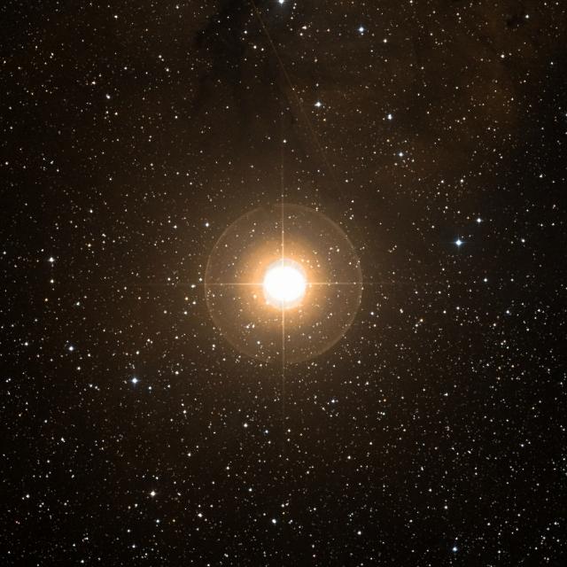 Sky survey frame centred on Tejat, 42′ across.
