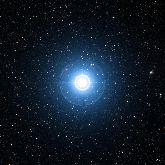 Sky survey frame centred on Tianguan, 42′ across.