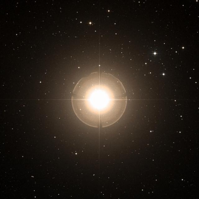 Sky survey frame centred on Vindemiatrix, 42′ across.