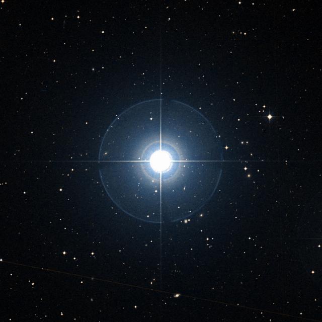 Sky survey frame centred on Zaniah, 30′ across.