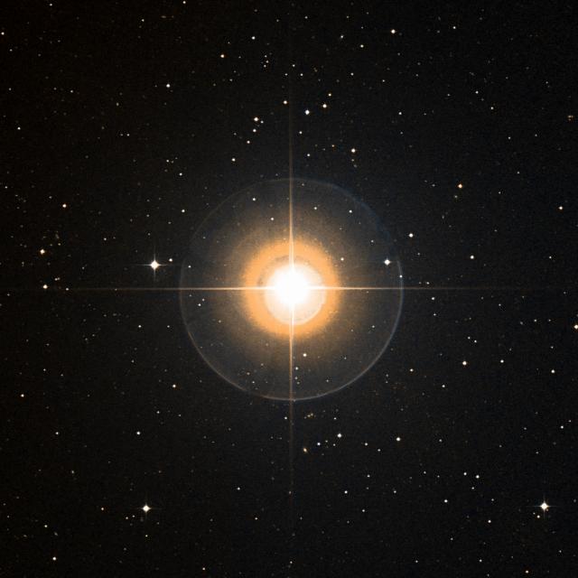 Sky survey frame centred on Zavijava, 30′ across.