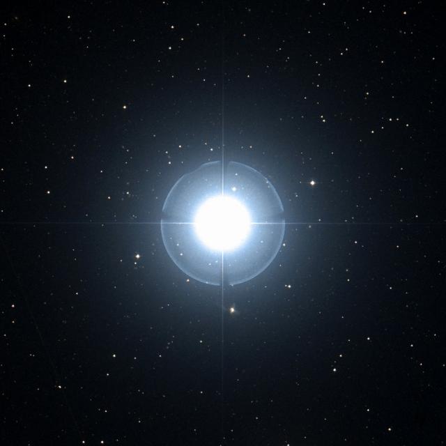 Sky survey frame centred on Zosma, 42′ across.